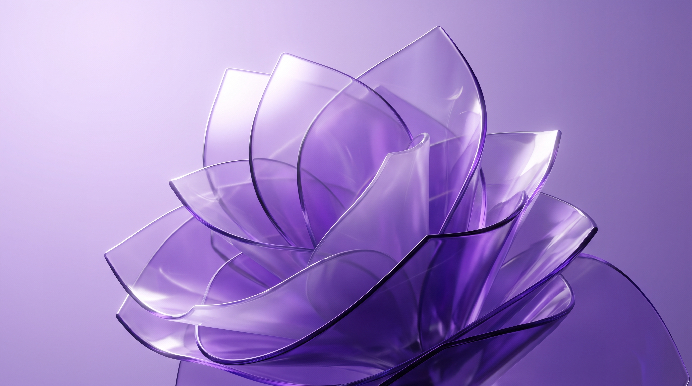 Purple Glass Bloom Wallpaper